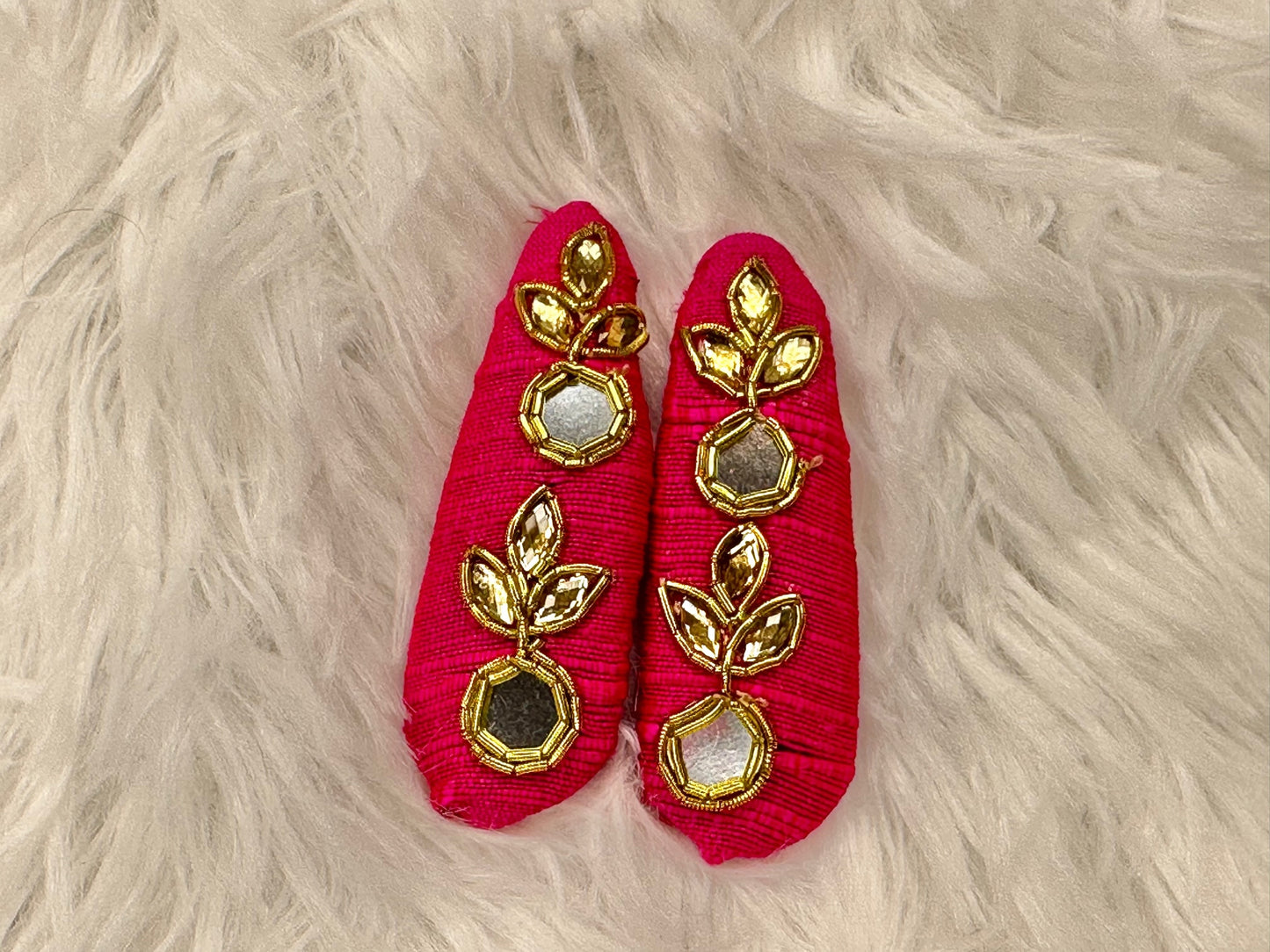 Zardosi work hair clips